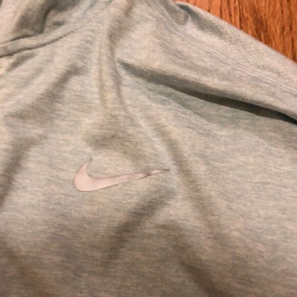 Nike Dri Fit Blue/teal Half Zip Running Shirt - Picture 3 of 9